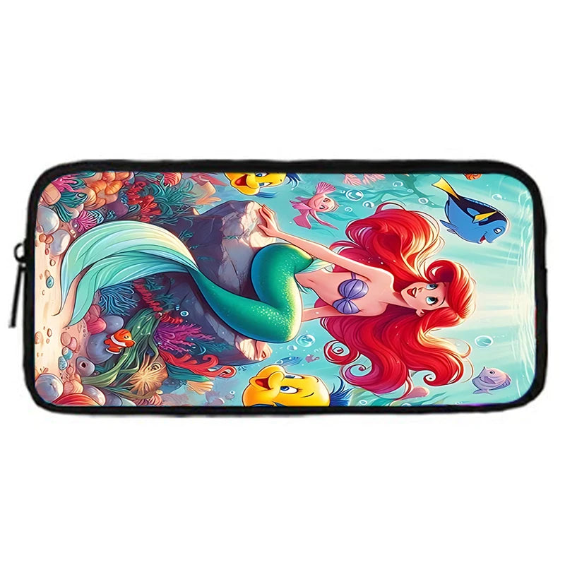 3Pcs Set Cute Princess Ariel Child Backpacks Shoulder Bag Pencil Case Pupil Large Capacity School Bags for Boys Girls Best Gift