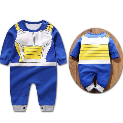 Baby Anime Clothes Vegeta Rompers Newborn Kuririn Roshi Training Outfit Infant Kids Halloween Cartoon Cosplay Costume Jumpsuit