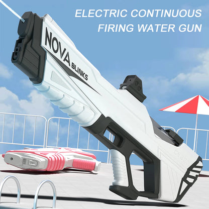 Automatic Electric Water Gun Auto Suction Water Guns for Adult Kids Battery Powered Squirt Blaster Summer Pool Beach Outdoor Toy