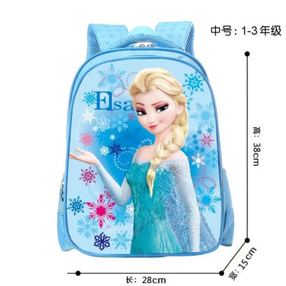 2024 Frozen Elsa School Bags for Children in Grades 1-3 Cute Cartoon Fashion Lightweight Wear-resistant Kawaii Backpack Gifts