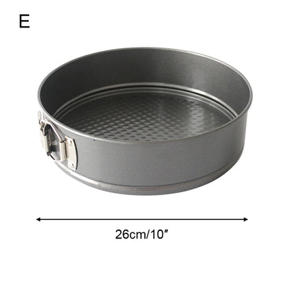 Springform Cake Pan Carbon Steel Non Stick Leakproof Cake Baking Pans with Removable Bottom Round Mold for Home Kitchen Bakery