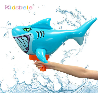 SharkWater Squirter Gun For Kid Super Water Blaster Soaker Summer Handheld Large Capacity Long Range Press Inflatable Water Toys