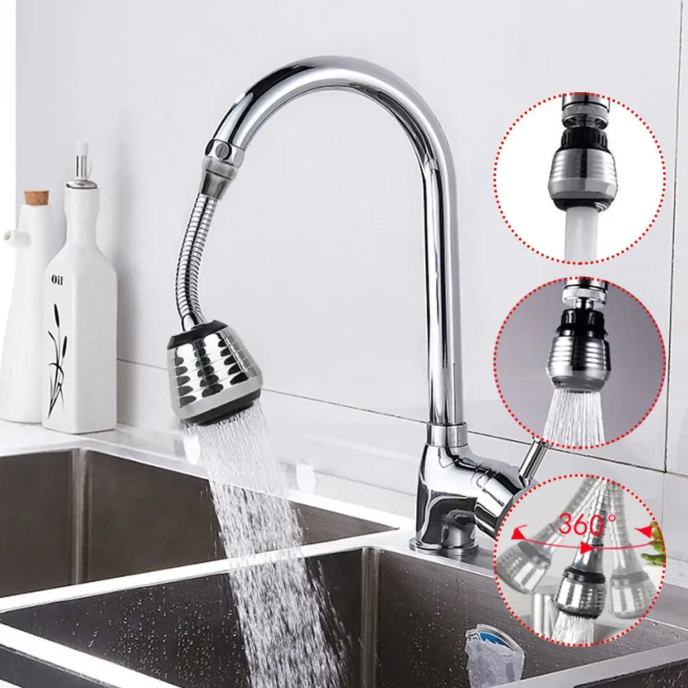 360° Adjustment Kitchen Faucet Extender Dual Mode Water Saving Pressurize Faucet Extender Filter Sprayer Bathroom Kitchen Gadget