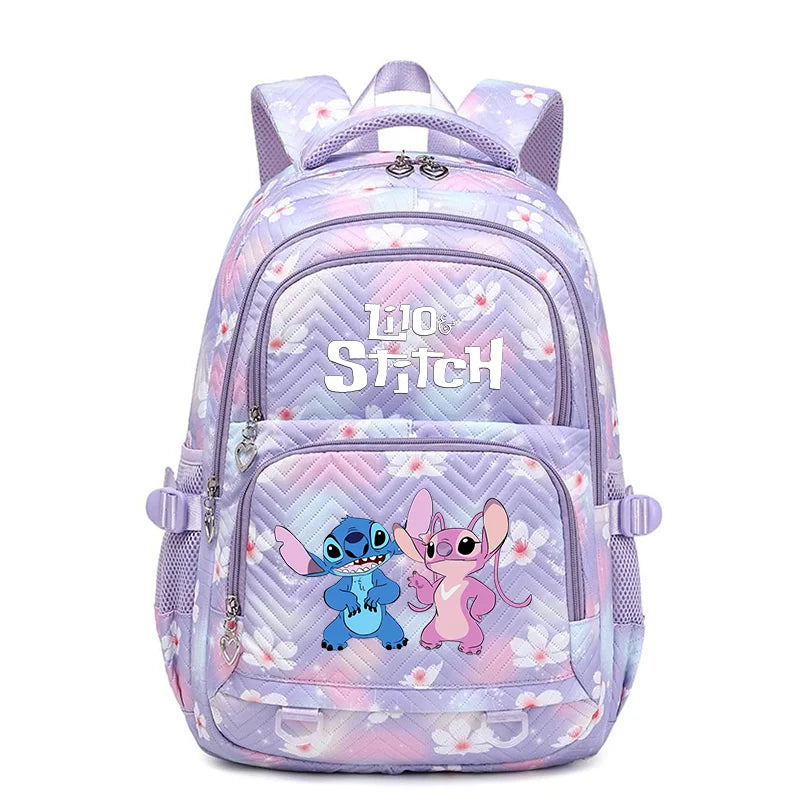 Disney Lilo Stitch Waterproof Women Backpack Female Travel Bag Backpacks Schoolbag for Teenage Girls Bookbag Mochila