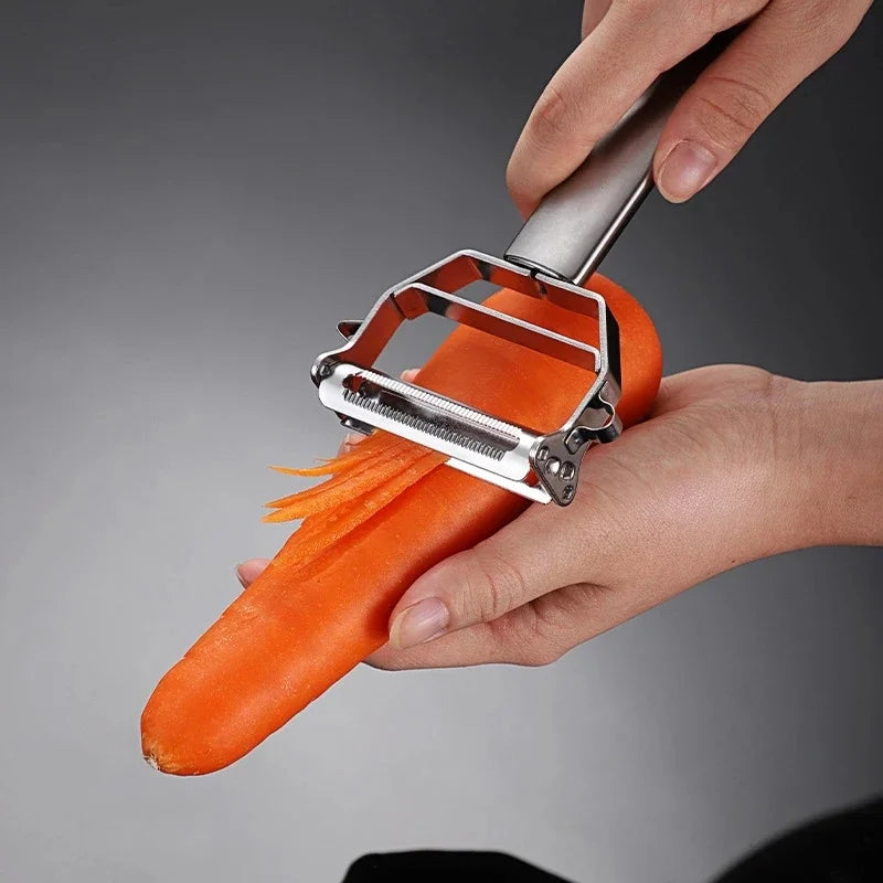 Multifunctional Kitchen Peeler Vegetable Fruit Peeler Stainless Steel Durable Potato Slicer Household Shredder Carrot Peeler