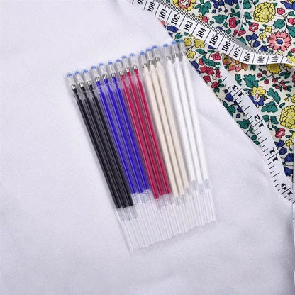 10Pcs/Set Heat Erasable Magic Marker Pen Temperature Disappearing Fabric Fabric Pens Line Marking DIY Craft Sewing Accessories