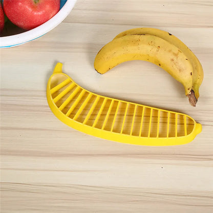 Kitchen Gadgets Plastic Banana Slicer Cutter Fruit Vegetable Tools Salad Maker  Chopper    Cooking Cut