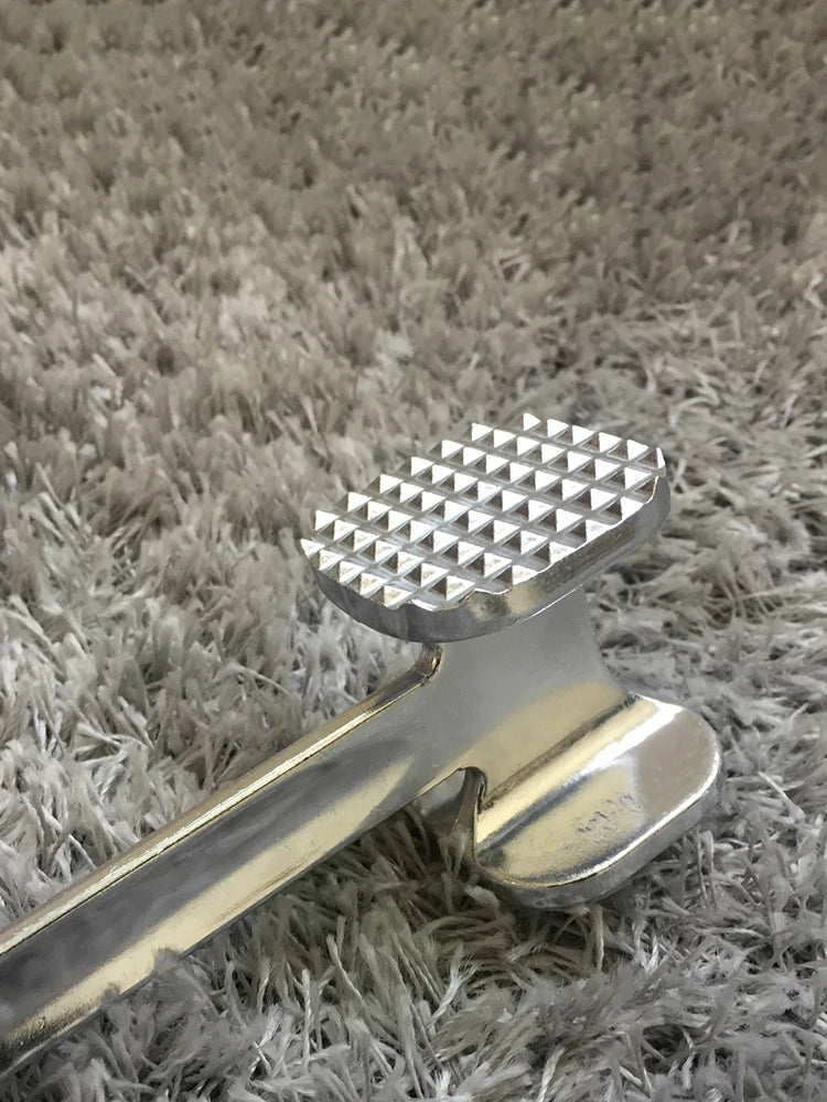 Meat Tenderizer Hammer 19cm Household Aluminum Alloy Steak Metal Mallet Kitchen Tool Heavy Duty Durable Double-Sided Tenderizer