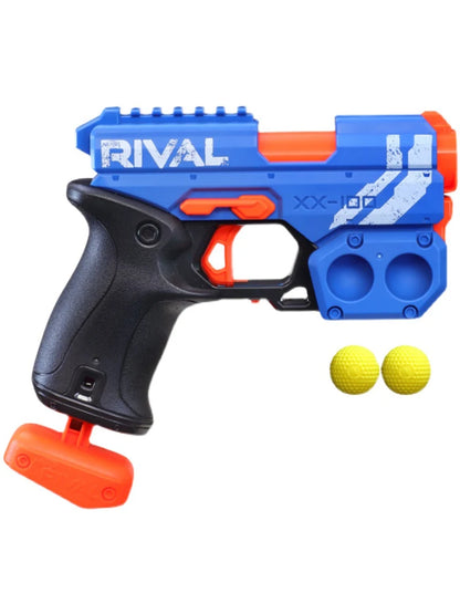 Nerf Rival Knockout XX-100 Blaster Round Storage 85 FPS Velocity Missing Balls Toy with 2 Ball Dart Rounds for Ages 14 and Up