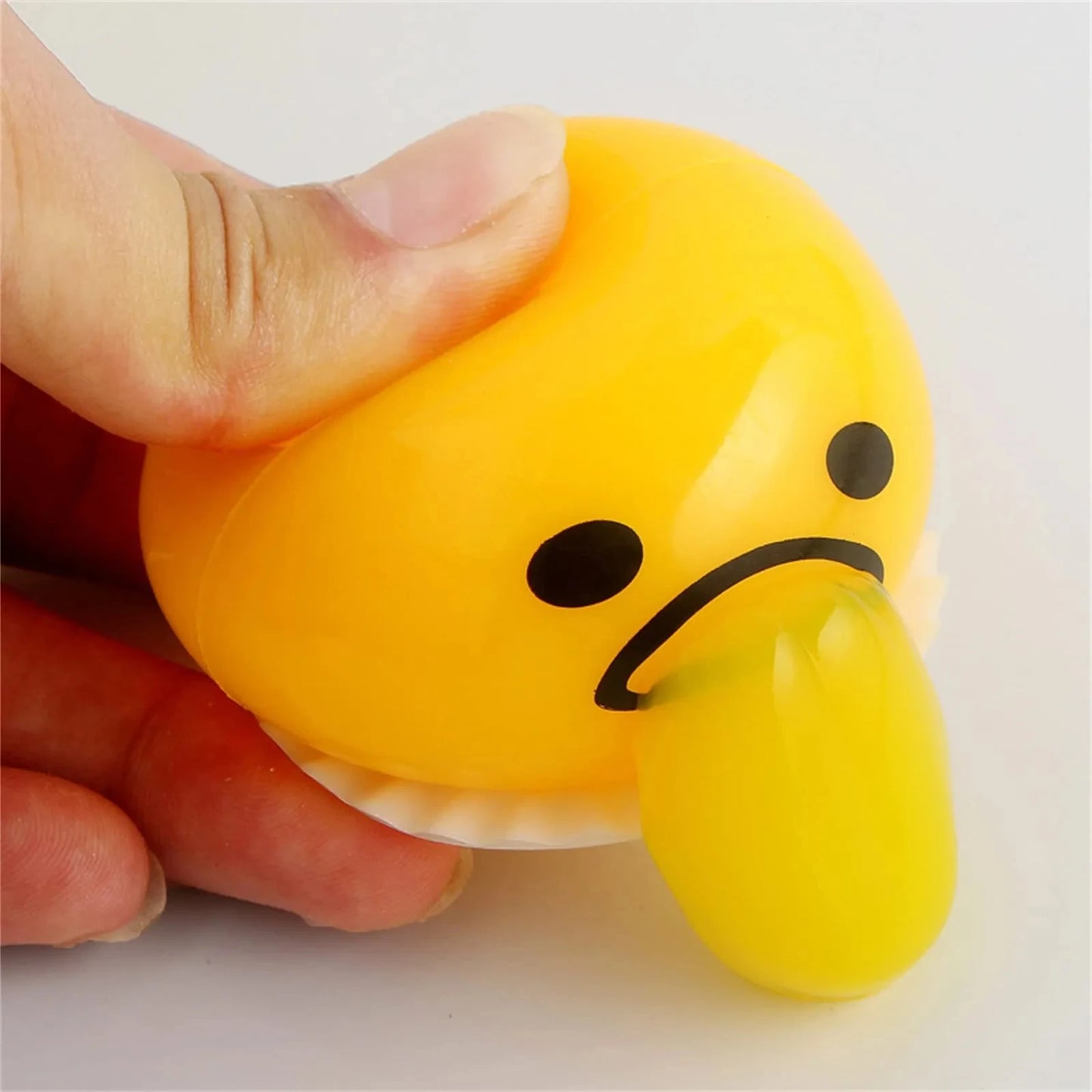 Sticky Funny Toy Disgusting Egg Yolk Brother Vomiting Egg Yolk Army Lazy Egg Custard Vomiting Ball Decompression Funny Toy