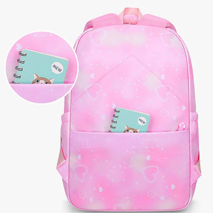 Cute Backpack for Primary School Student Stylish Portable Versatile Bookbag Breathable Preschool Books Bag