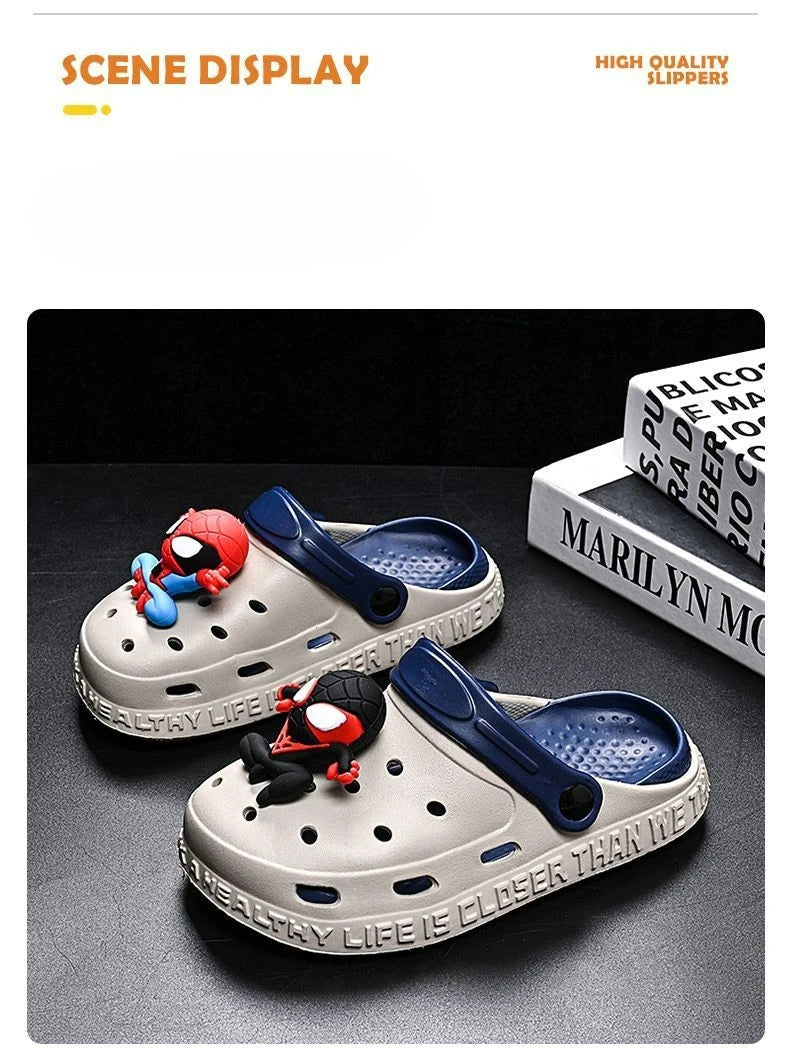 Children's Casual Shoes EVA Sandals Boys Girls' Cartoon Anti Slip Soft Sole Children's Beach White Black Shoes Size 24-44