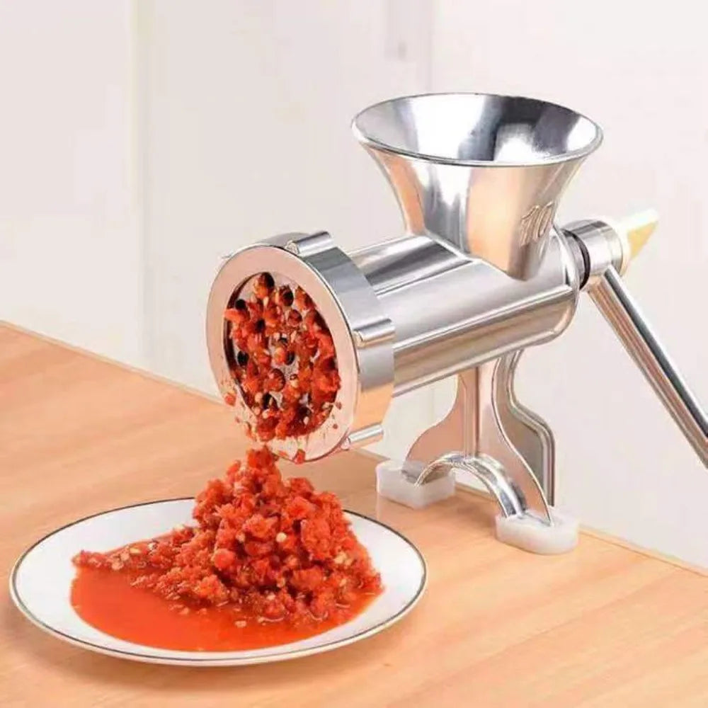 Adjustable Heavy Duty Meat Mincer Grinder Hand Operated Manual Kitchen Noodles Grinder Sausage Filler Fruit Beef Pasta Maker