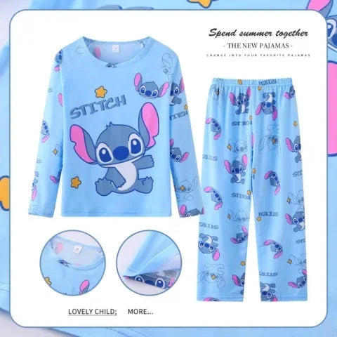 Lovable Kuromi Children Pajama Sets Suitable Comfortable Soft Print Kids Night Clothe Set Colorful Causal Homewear Autumn Winter