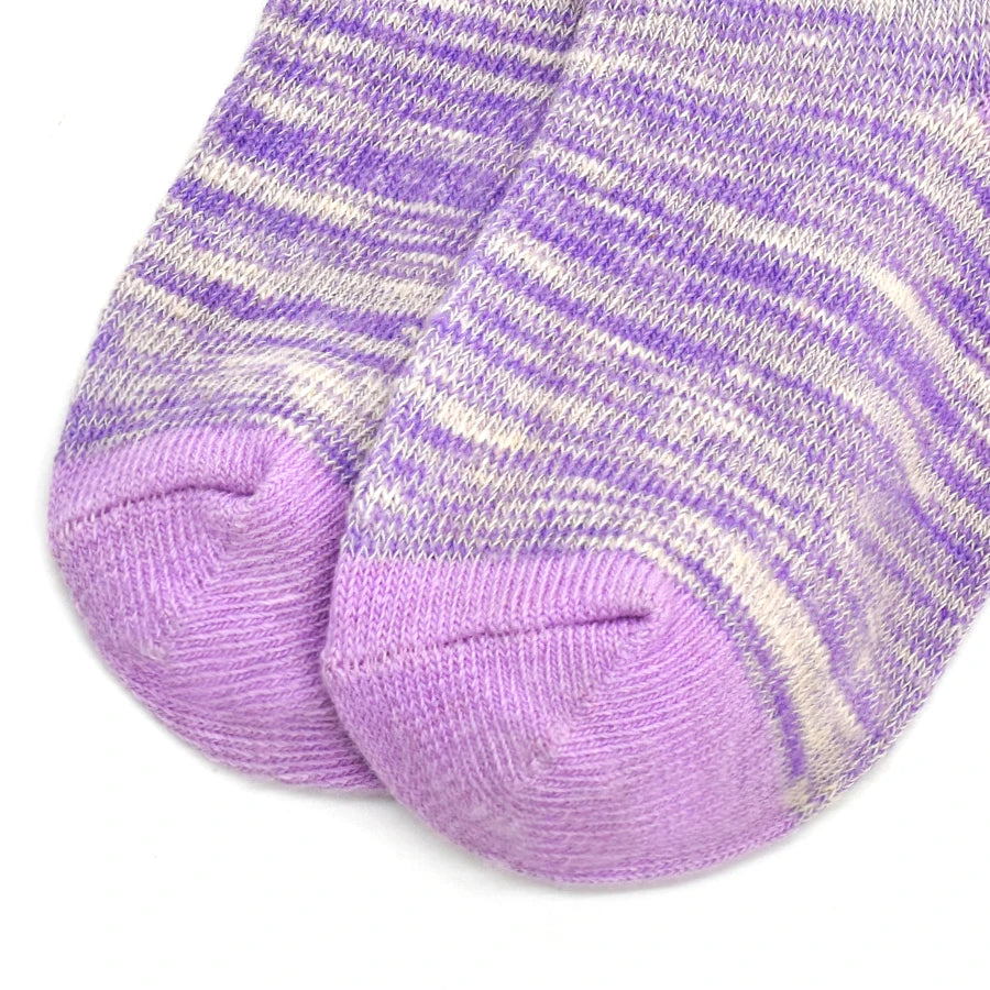 6 pairs of striped cotton socks for kids - Girls Breathable cotton socks for kids (1-14 years)