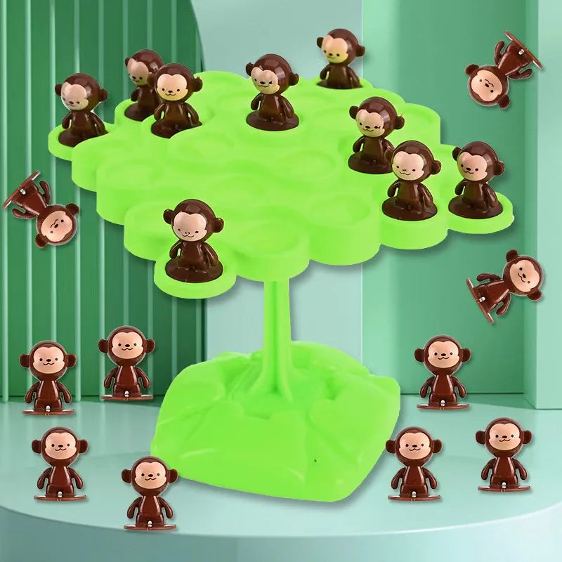 Mini Monkey Balance Tree Family Games Desktop Toys for Kids Birthday Party Favors Baby Shower Gifts Pinata Fillers