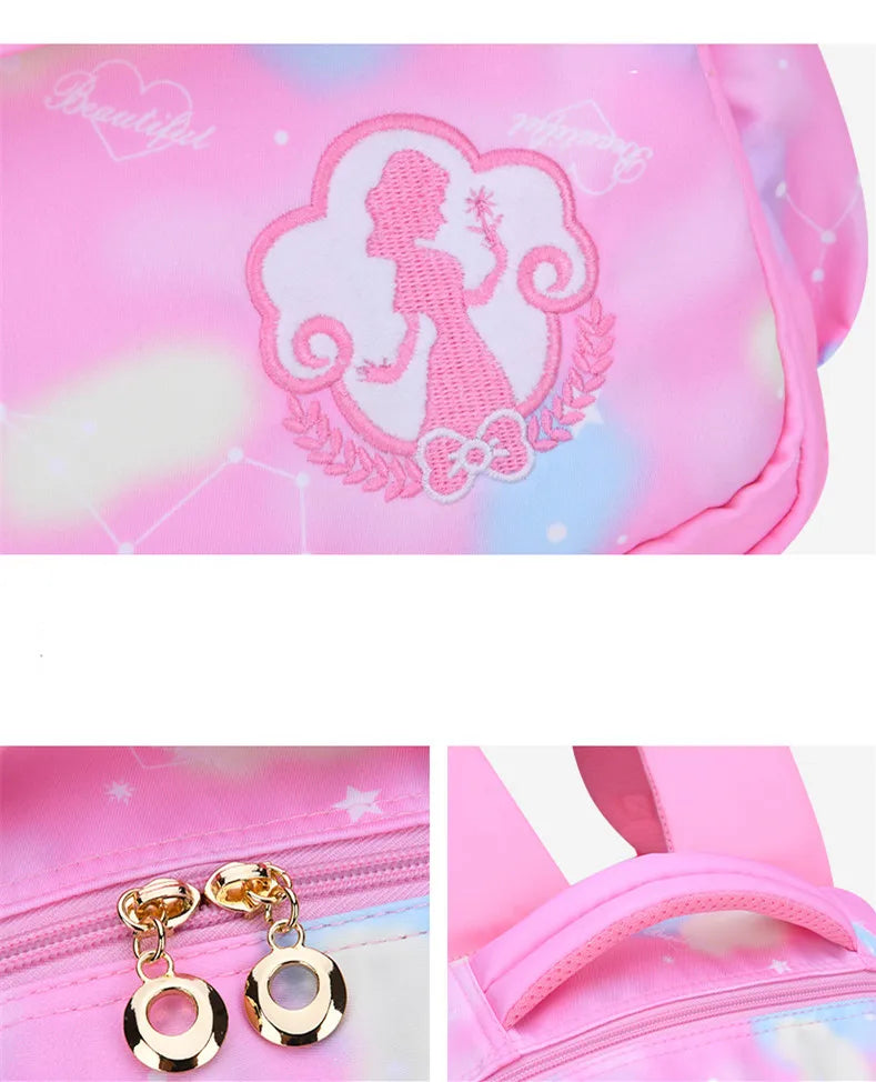 Girl Children Backpack School Bag Back Pack Pink For Kid Child Teenage Schoolbag Primary Kawaii Cute Waterproof Little Class Kit