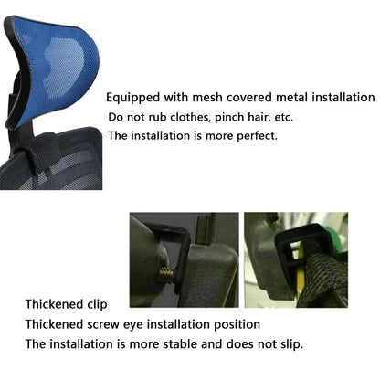 Computer Chair Headrest Pillow Adjustable Headrest for Chair Office Neck Protection Headrest for Office Chair Accessories