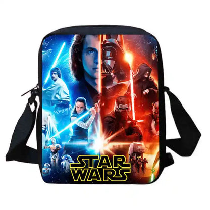 Cartoon S-Star-W-Wars Child School Backpack With Shoulder Bags Pencil Bags For Kindergarten,Best Gift For Boys and Girls