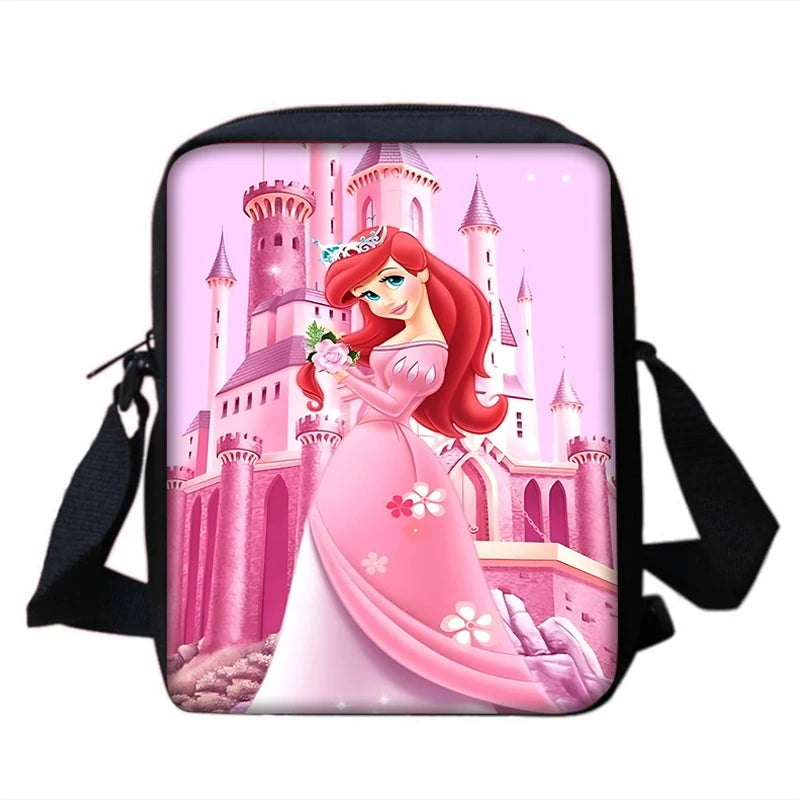 3Pcs Set Cute Princess Ariel Child Backpacks Shoulder Bag Pencil Case Pupil Large Capacity School Bags for Boys Girls Best Gift