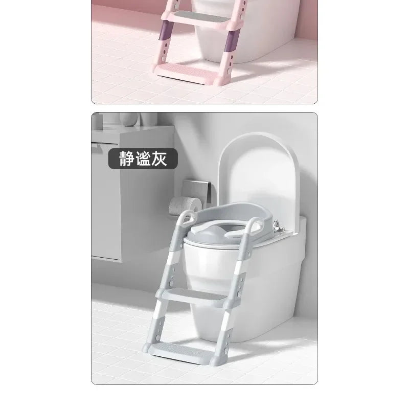 New Stepped Children's Toilet Foldable Foot Stool Multi-functional Toilet Boy Girl Baby Toilet Training Potty Ladder for Kids