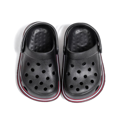 Children's Summer Classic Garden Shoes EVA Anti-slip Soft Bottom Kids Cave Shoes Solid Color Breathable Home Indoor Slippers