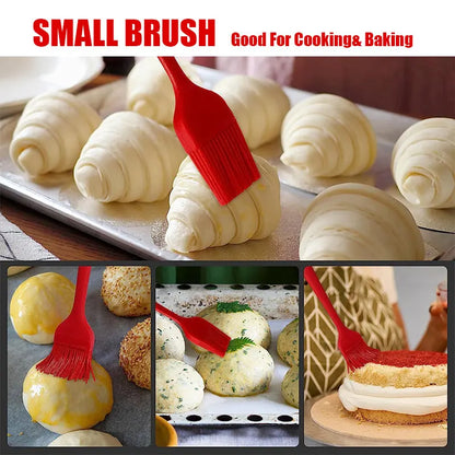 Silicone Basting Pastry Brushes Spatula Non-Stick BBQ Grill Baking Brush Spread Oil Butter Sauce Marinades Kitchen Cooking Tools