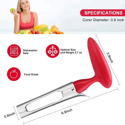 Stainless Steel Apple Corer Fruit Seed Core Remover Pear Apple Corer Seeder Slicer Knife Durable Kitchen Gadgets Vegetable Tools