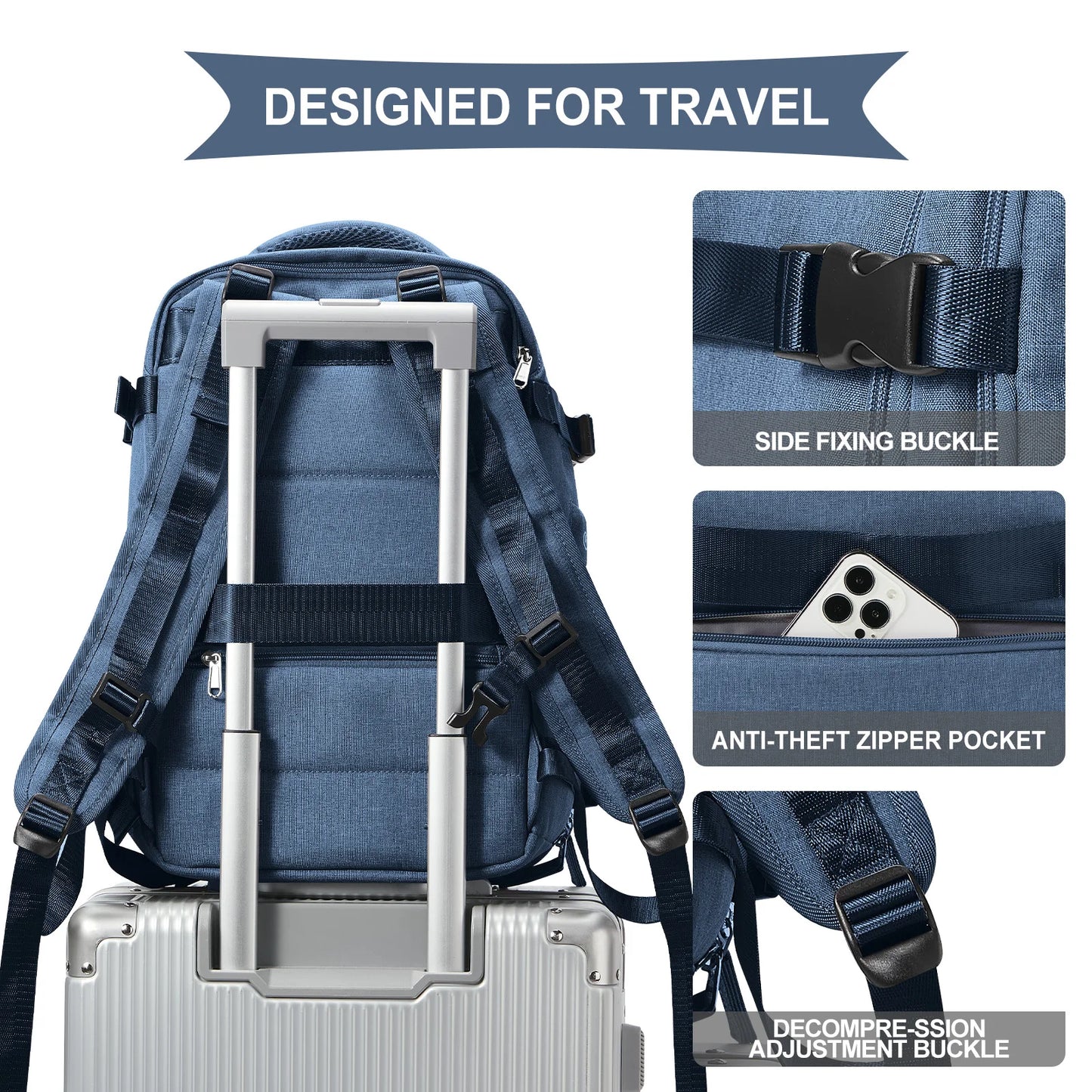 Travel Backpack Short Distance Airplane Ryanair Cabin Bag 40x20x25 Backpack Women Men leisure School Laptop Bag Carry on Luggage