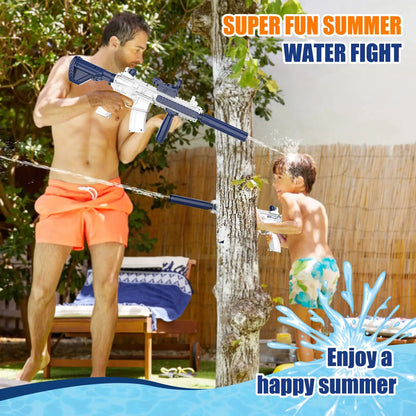 Electric Water Gun for Kids - Automatic Squirt Gun With up to 32 Ft Long Range, Summer Outdoor Beach Swimming Pool Soaker Toys