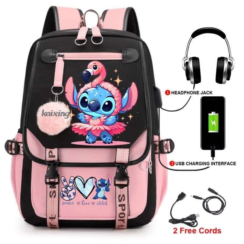 Hot Disney Lilo Stitch Backpack Girls Boys Student Teenager Back To School Rucksack Schoolbag Leisure Bag Women Mochilas Escolar