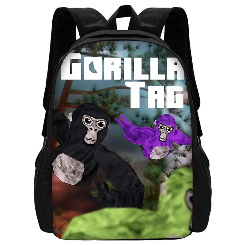 Novelty Cool Gorilla tag Child School Backpack With Shoulder Bag Pencil Bags School Bags for Boys Girls Best Gift