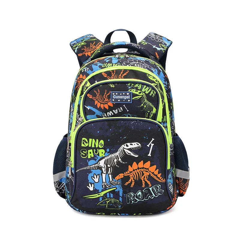 Boys Dinosaur Backpack Set with Lunch Box Pencil Case, School Book Bag for Kids Elementary Preschool