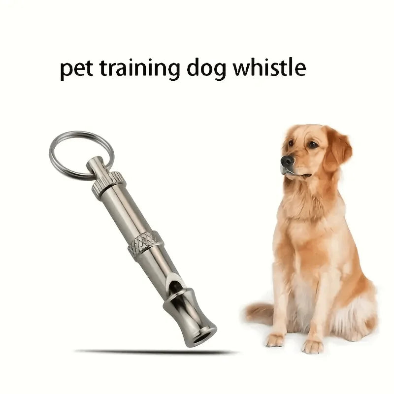 1/2Pcs Dog Whistle To Stop Barking, Adjustable Sound Pitch Dog Whistle With Keychain, Professional Recall Pet Puppy Cat Dog