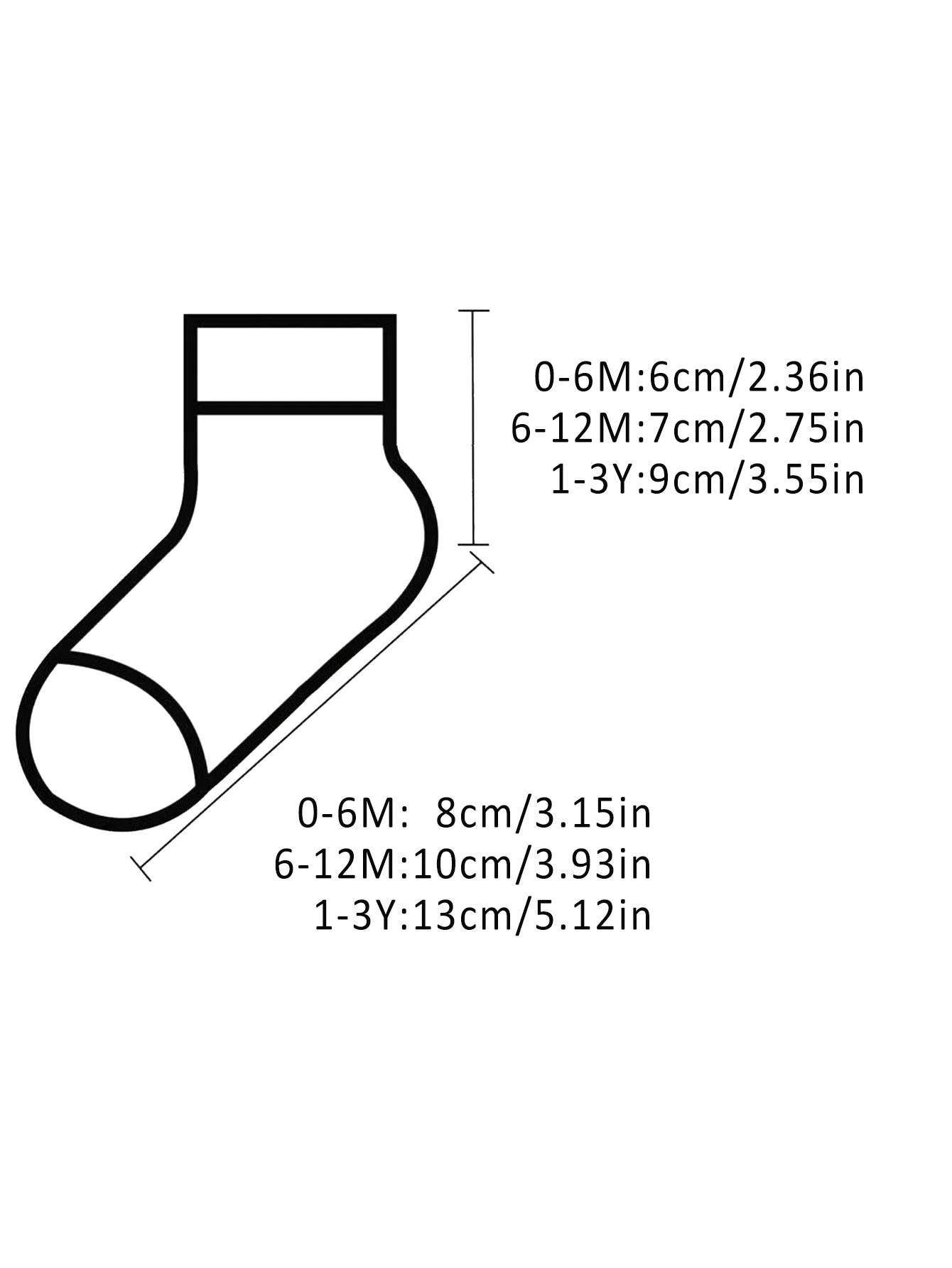 5pairs/set Baby Cartoon Pattern & Solid Color Socks