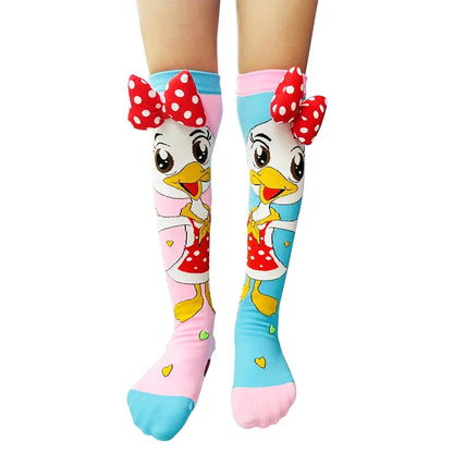 Cute Children Three-dimensional Puppy Stockings Mandarin Duck Socks Color Princess Creative Personality Birthday Gift Girl