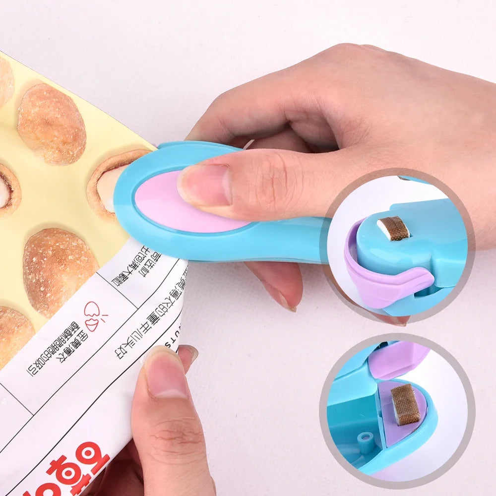 Kitchen Accessories Tools Mini Portable Food Clip Heat Sealing Machine Sealer Home Snack Bag Sealer Kitchen Utensils Gadget Item