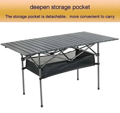 Outdoor Picnic Table With Easy Carrying Bag Lightweight For Self-Driving Trips Egg Roll Long Table Portable Camping Folding Desk