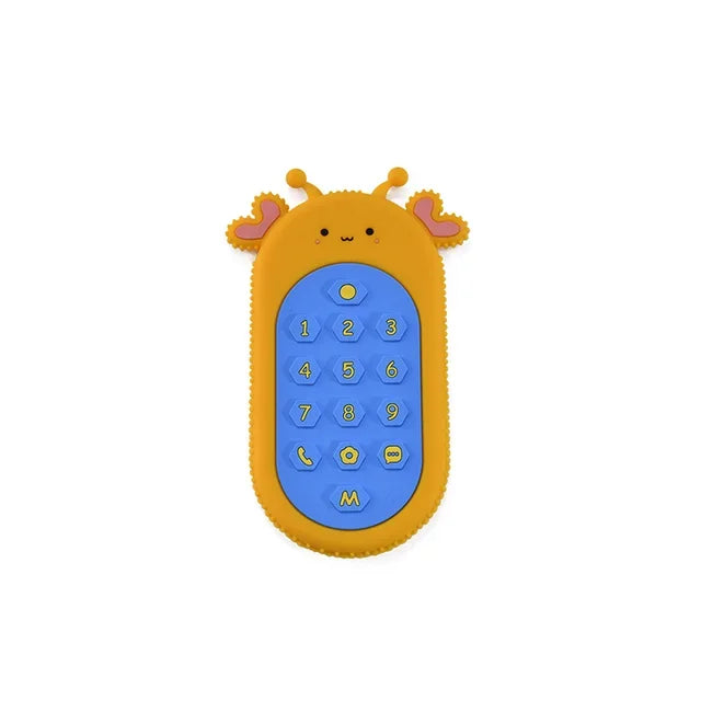 Baby Silicone Teether Toys Remote Control Shape Teether Rodent Gum Pain Relief Teething Toy Kids Sensory Educational