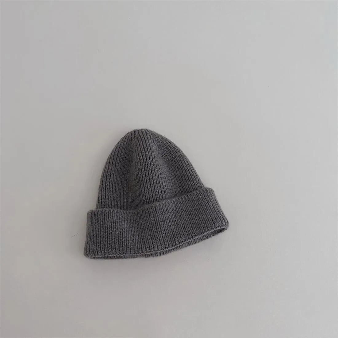 Autumn Winter Knitsuit Boy Girl Children Candy Color Solid Casual Knitted Hat Baby Warm Soft Cotton Cap Kid Fashion Kniting Caps