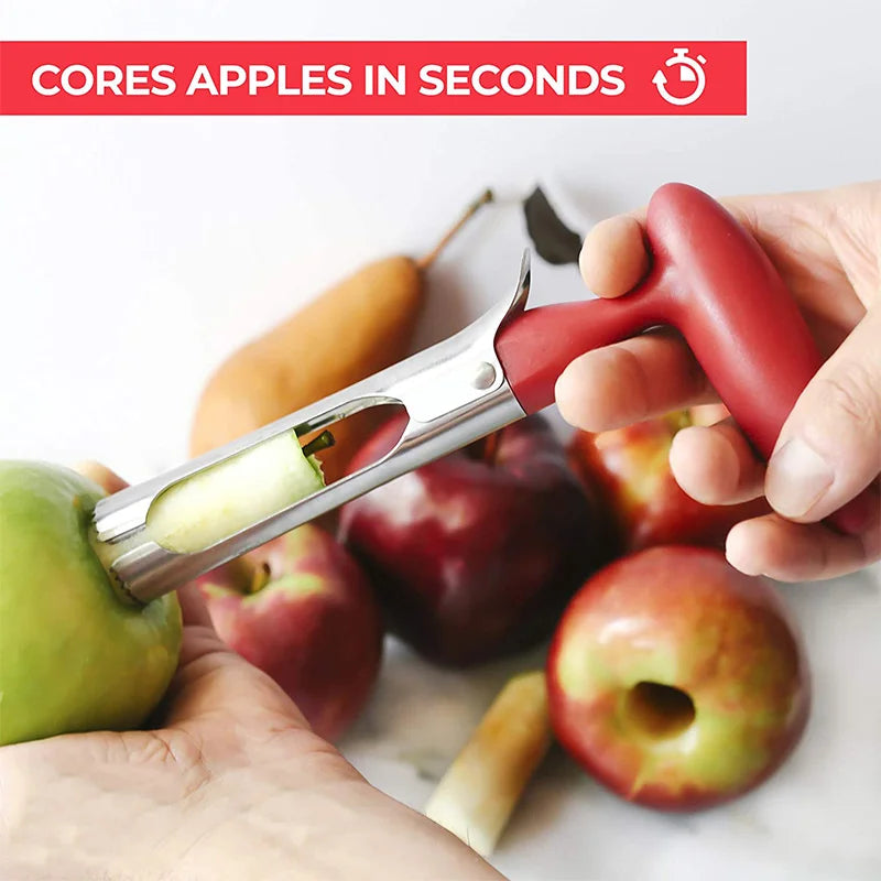 Stainless Steel Apple Corer Fruit Seed Core Remover Pear Apple Corer Seeder Slicer Knife Durable Kitchen Gadgets Vegetable Tools