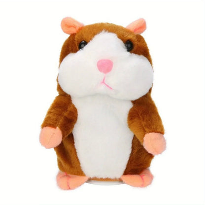 New 15cm Lovely Talking Hamster Speak Talk Sound Record Repeat Stuffed Plush Animal Kawaii Hamster Toys For Children Gifts