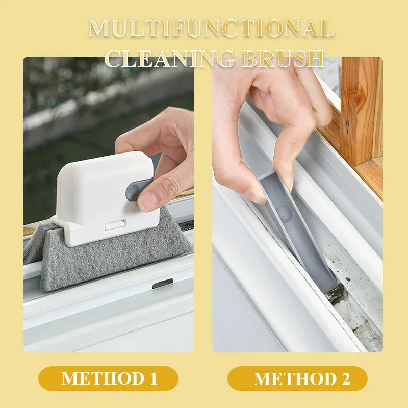 Window Groove Cleaning Brush Household Dead Corner Groove Scouring Pad Cleaning Tool Gap Brush Sliding Door Track Cleaner