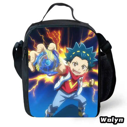 Anime-Bey-Blade Child School Backpack With Cartoon Lunch Bags Cartoon Pencil Bags School Bags for Boys Girls Best Gift