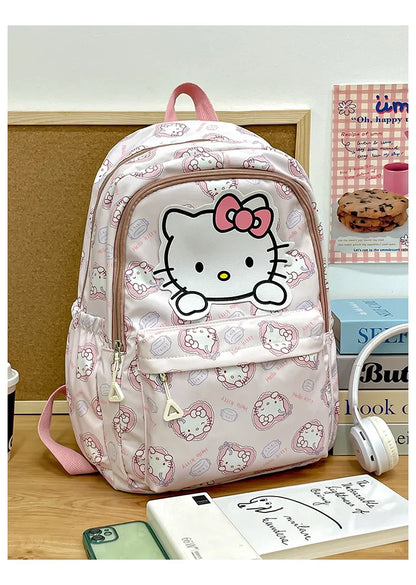 Sanrio Schoolbag Anime Kuromi Cinnamoroll My Melody Pochacco Student Backpack School Bag Large Capacity for Children Girls Boys