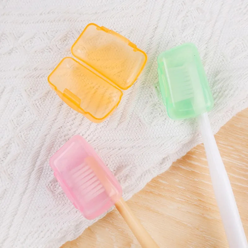 5Pcs/set Portable Toothbrush Head Cover Caps Tooth Brush Protector Case Holder Outdoor Travel Hike Camping Bathroom Accessories