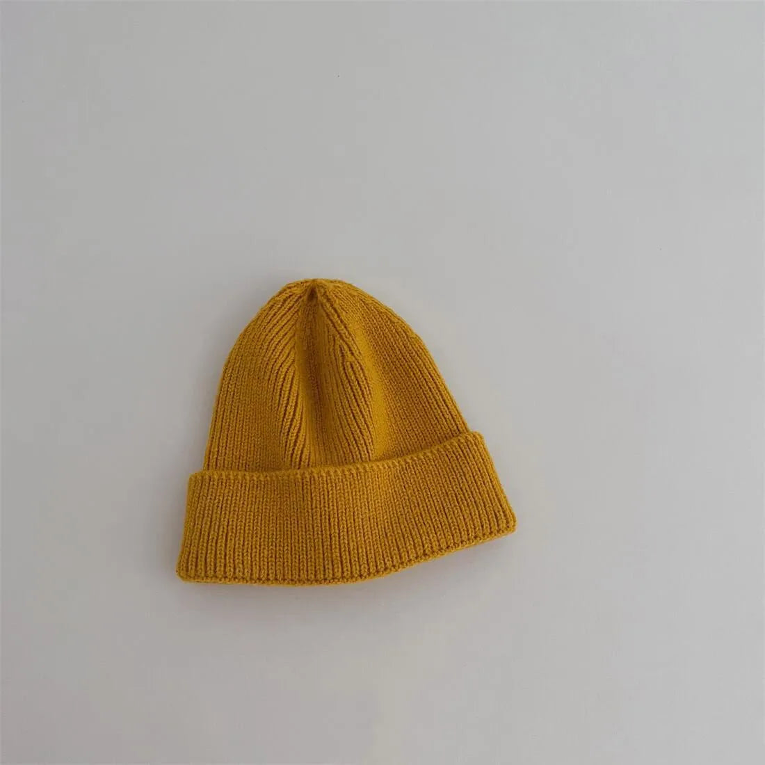 Autumn Winter Knitsuit Boy Girl Children Candy Color Solid Casual Knitted Hat Baby Warm Soft Cotton Cap Kid Fashion Kniting Caps