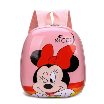 Disney 2023 New Cartoon Backpack Mickey Mouse Frozen Kids Cute Hard Shell Waterproof High Capacity School Bag Girl Gift