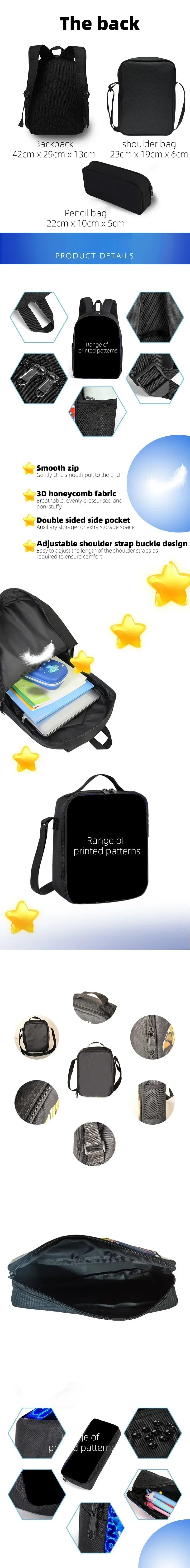 3pcs Skibidi Toilet Titan Drillman Schoolbag Set, Titan Speakerman Print Student Rucksack, Casual Backpack For Boys And Kids