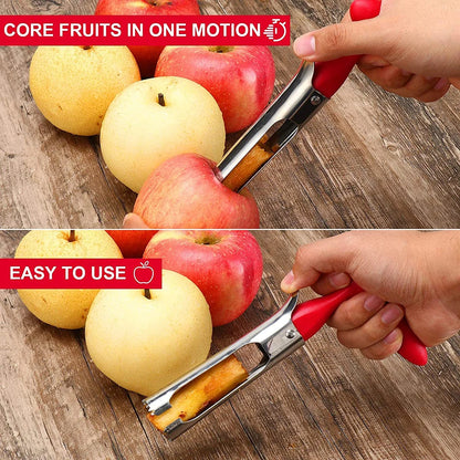 Stainless Steel Apple Corer Fruit Seed Core Remover Pear Apple Corer Seeder Slicer Knife Durable Kitchen Gadgets Vegetable Tools